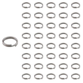 6mm 300pcs Split Rings Stainless Steel Double Loops Small Jump Ring Bulk Rings for DIY Arts Crafts Organization