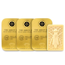 Moisturising Solid Hand Cream Bars | For Dry & Sensitive Hands Queen Bee Scent | Natural Hand Cream | No Sticky Residue | Luxury Gift | Cruelty Free | Edinburgh Skincare Company