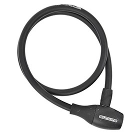 Sunlite Soft Touch Integrated Key Cable Lock, 10mm x 3 ft, Black