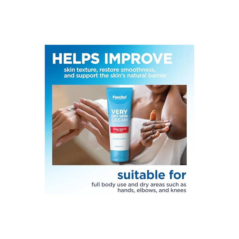 Flexitol Very Dry Skin Cream, 4.4 Ounce Tube, Rich Moisturizing