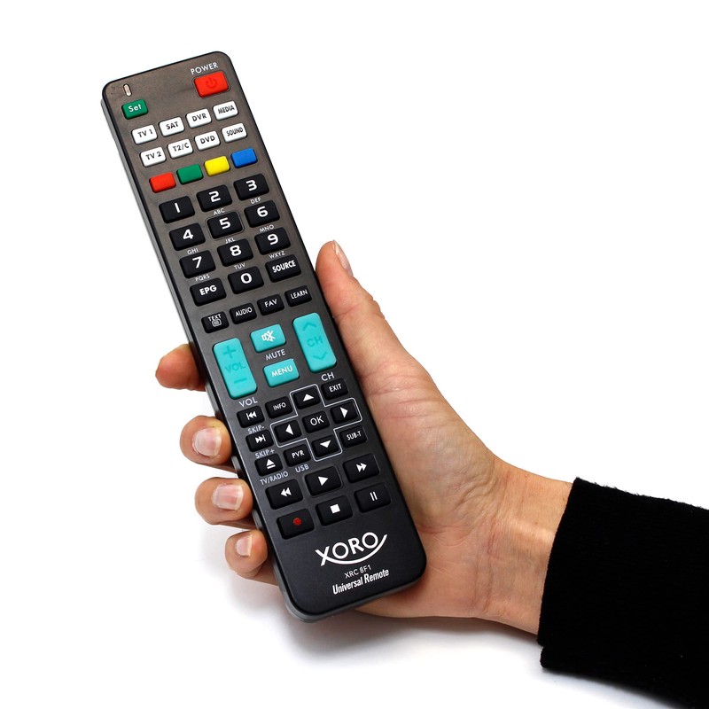 XORO XRC 8F1 Universal Remote Control Effortlessly Controls Over 1000