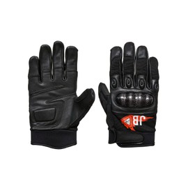 JB INDUSTRIE Motorradhandschuhe Herren Damen – Leder Sommerhandschuhe mit Touchscreen & Knöchelschutz – Atmungsaktive Vollfinger Handschuhe für Motorrad & Roller (S)