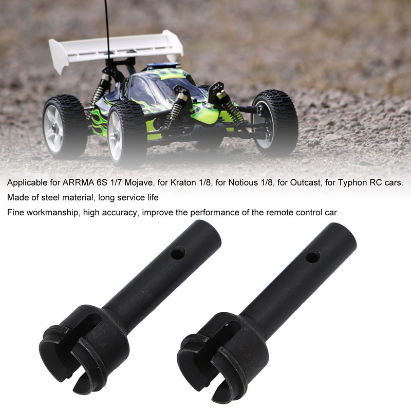 1 Pair Steel RC Rear Wheel Axle RC Car Replacement