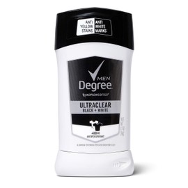 Degree Men UltraClear Antiperspirant Deodorant Stick with 48 Hour Sweat and Odor Protection Black+White with MotionSense Technology 2.7 oz, Pack of 12
