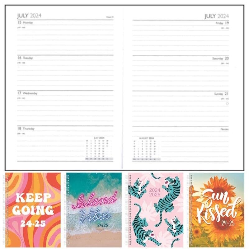 Academic Diary 2024-2025 - A5 Week to View Diary Beautiful
