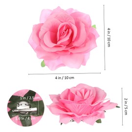 PACKOVE 9Pcs Realistic Flower Hair Clips and Brooch Pins Versatile Bridal and Flower Girl Accessories for Weddings and Valentine's Day Comfortable All Day Wear