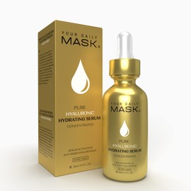 Your Daily Mask Hyaluronic Acid Serum for Face - Hydrating Facial Serum with Hyaluronic Acid & Vitamin C - Rejuvenating - Facial Skin Care - Anti Ageing - Anti Wrinkles - Moisturising and Fine Lines