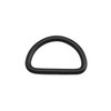 Wuuycoky 1.25" Inner Diameter Black D Rings Buckles D-ring Non-welded