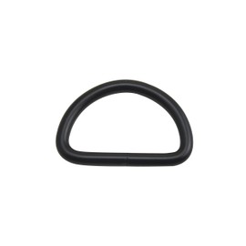 Wuuycoky 1.25" Inner Diameter Black D Rings Buckles D-ring Non-welded For Webbing Strapping Pack of 10