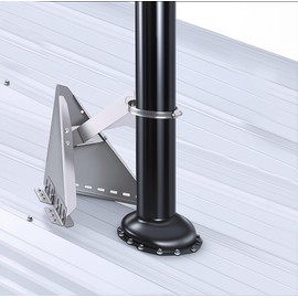 Snow Splitter for Chimneys. Lifetime Protection for 2-5" Wood Stove Chimneys.Snow Splitter for Vent.for Protection Stack Pipes and Chimneys Roof