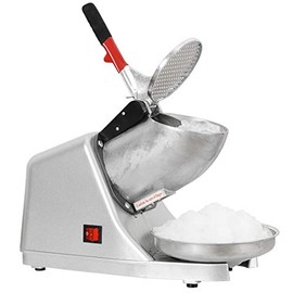 JungleA Electric Ice Shaver Snow Cone Maker Stainless Steel Machine Ice Crusher Shaved Ice Machines 143lbs/hr for Home and Commercial Use 300W 143 lbs Silver