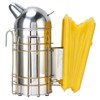 Pointed Beehive Smoker with Heat Protection Board Stainless Steel Bee