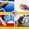 Multi-Purpose Sponges for Cleaning - Yellow 4 Pack, Large Sponges