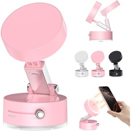 Tirlsy Car Phone Holder, Vacuum Suction Magnet Phone Holder, Industrial-Strength Suction Cup Phone Mount H Older for Smooth Surface Metal, Glass, Wall, Mirror & Car Window | Portable,Wireless, Pink