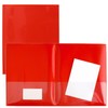 StoreSMART® Red Plastic Archival Folders 25-Pack - Letter-Size Twin Pocket