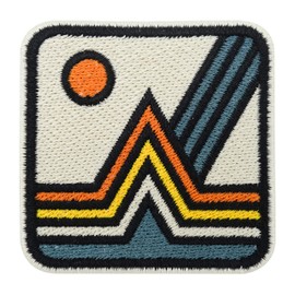 Finally Home Iron-On Patch Retro Mountain Adventure Sew-On Patch, Vintage Outdoor Iron-On Patch, Mountain Patches for Sewing, Sun Iron-On Patches, Mountain Iron-On Patch, Natural Patch