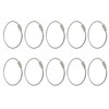AKORD 10pcs Stainless Steel Wire Keychain Cable Keyring Twist Barrel,