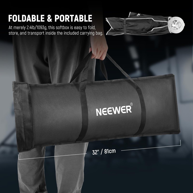 NEEWER Basics Strip Softbox Bowens Mount, 24"x35" Quick Release Soft
