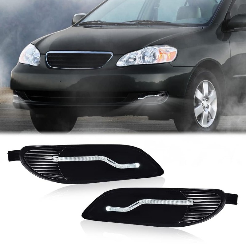 PIT66 Front LED Fog Light Lamps Assembly Compatible with Toyota