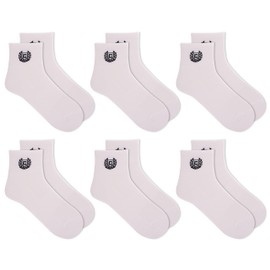 Chaps Men Ankle Crew socks, 6 pairs, White, Fit Shoe Size 6-12