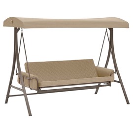 Garden Winds Replacement Canopy Top Cover for The Garden Treasures SW001 Porch Swing - Riplock 350 - Beige