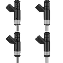 Set of 4 Fuel Injector - Compatible with 2007-2012 for Dodge Caliber 2.0L 2007-2017 for Jeep Patriot 2.4L 2009-2015 for Dodge Journey 2.4L- Replace Part 4891577AC