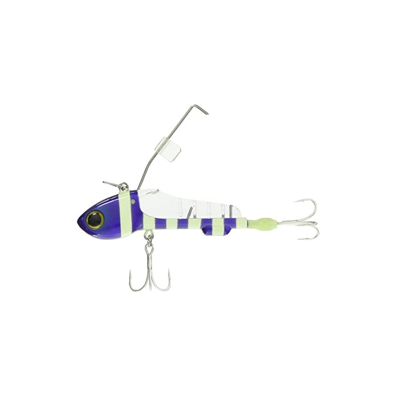 JACKALL Tenya Land Anchovy, Hybrid, 0.7 oz (20 g), Purple/Glow