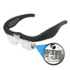 5X Magnifying Headset with LED Light Magnifying Glass Head Mounted