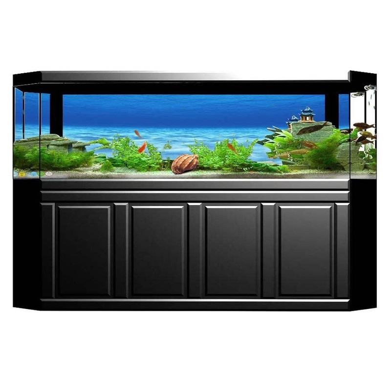 amleso Aquarium Wallpaper Fish Tank Backdrop Aquarium Poster Tank Sticker