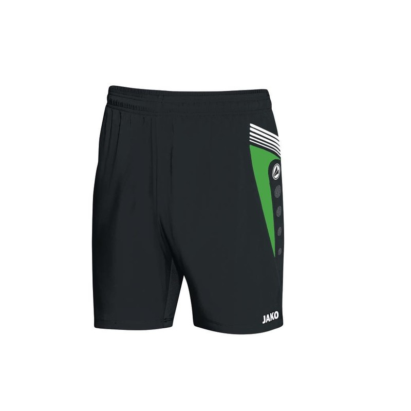 JAKO Herren Fußballsporthose Pro, Schwarz/Grau/Weiß, M