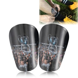 Mini Football Shin Pads, Pack of 2 Shin Pads, Small Shin Pads, Football, 10 x 6 cm, Mini Shin Pads, Football for Children and Men