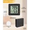 SOBEAU Pack of 6 Mini Humidity Meters, Digital Thermo-Hygrometer, Indoor