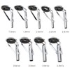 54 pcs Stainless Steel Fishing Rod Guides Tip Rings with