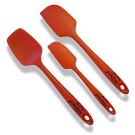 MEKBOK Silicone Spatula Set - 3-Piece Rubber Spatulas Silicone Heat Resistant 600°F for Everyday Task - Seamless Design Kitchen Spatulas for Nonstick Cookware - Silicone Kitchen Utensils Sets