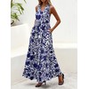 BTFBM Womens Summer Maxi Dresses 2025 Casual Sleeveless V Neck