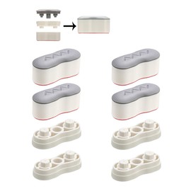 Bidet Bumper, 4PCS Height-increasing Pads, Universal Seat Bumper Kit with Strong Adhesive, Replacement Bumpers for Toilet Seat