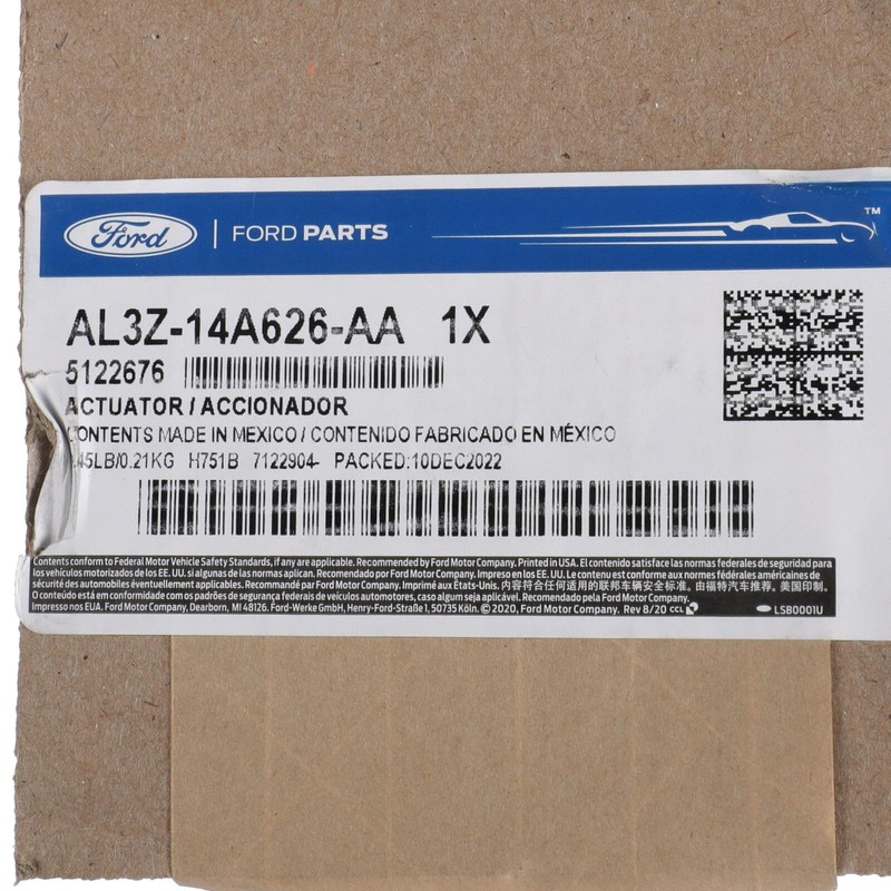 2004-2014 Ford F-150 Keyless Entry Wired Door Keypad Actuator AL3Z-14A626-AA
