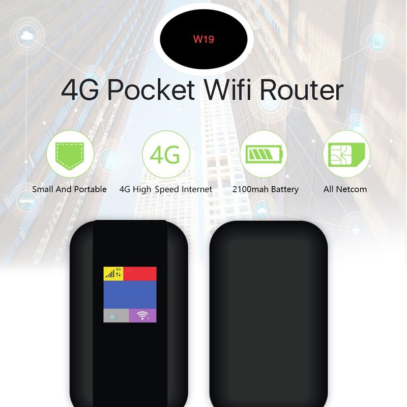 4G LTE Mobile WiFi Hotspot 500Mbps Support 10 Users 4G