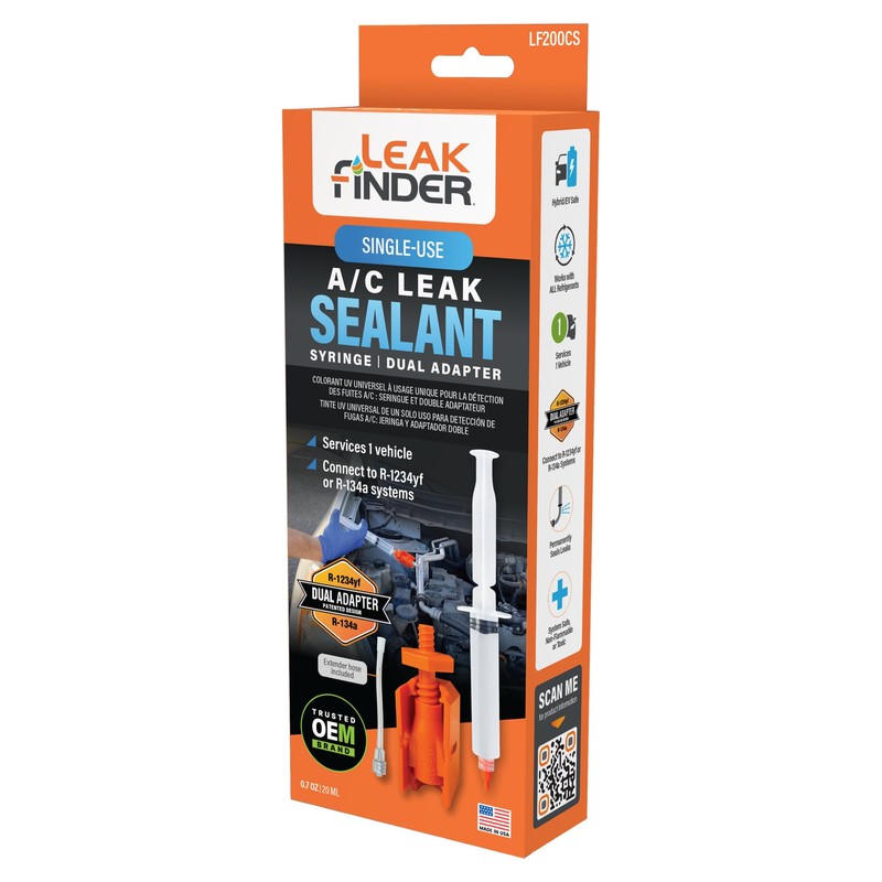 LEAKFINDER LF200CS AC Leak Sealant Single-Use Syringe Injector