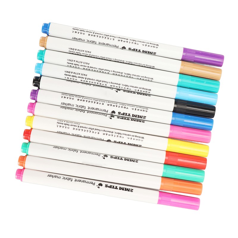 12pcs Disappearing Ink Pen Colorful Write Smoothly DIY Water Erasable