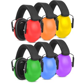 Amylove 6 Pcs Kids Noise Cancelling Headphones 27db Adjustable Earmuffs for Autism Sensory Toddler Children (Elegant Style,Candy Color)