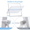 ARCOBIS Small WhiteBoard with Stand 10" X 10", Magnetic Double-Sided