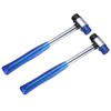 sourcing map 2pcs Rubber Mallet Double-Faced with Non-Slip Plastic Grip
