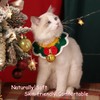 IDOLPET Christmas Cat Dog Bandana Collar Handmade Knitted Cat Dog