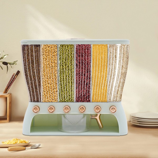SENDERPICK 6 in 1 Sealed Rice Dispenser Kitchen Pantry Cereal