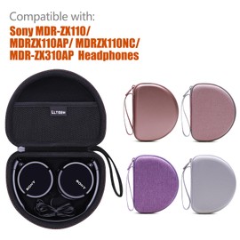 LTGEM Case Compatible with Sony MDR-ZX110 / MDRZX110AP / MDRZX110NC / MDR-ZX310AP ZX Series Wired On-Ear Headphones, Rose Gold(Case Only)