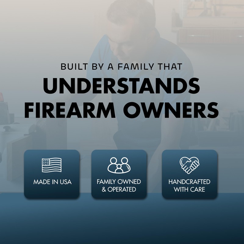 American Flag Hidden Gun Safe - Quick Access Hidden Gun