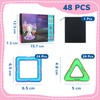 KOUYUO 48 PCS Magnetic Building Blocks, Magnetic Tiles for Kids,