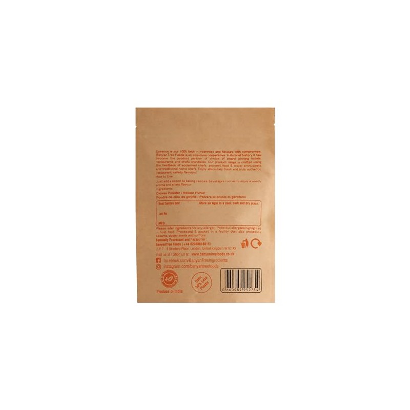 BanyanTree Foods Cloves Powder | Ground Cloves 100g~ All Natural|
