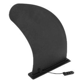 Removable Sup Fin, 11 Inch Surf SUP Fin Made of PVC with Fixed Base, Black Centre Stabilizer Attachment Paddle for Longboard Surfboard